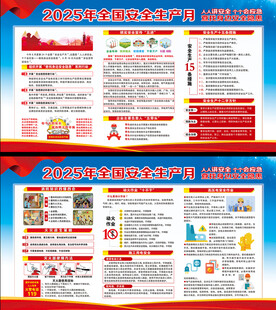 全国安全生产月展板