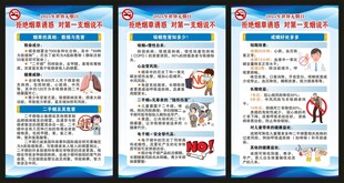世界无烟日展板