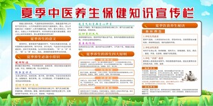 夏季中医养生保健知识宣传栏