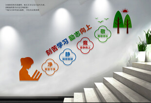 校园楼梯文化墙