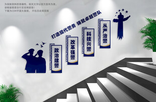 警营楼梯文化墙