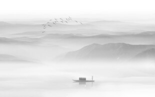 水墨山