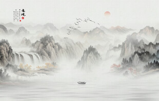 禅意水墨画