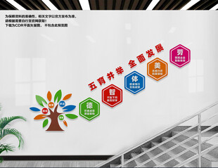 学校楼梯文化墙