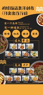 美味佳肴多样表情展示