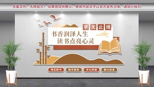 阅览室文化墙