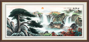 迎客松江山如画