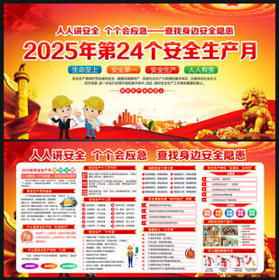 2025年安全生产月宣传栏