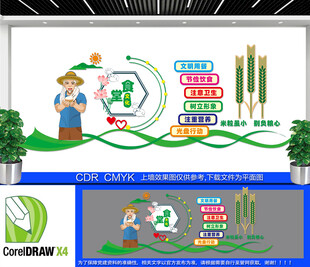 光盘行动文化墙