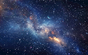 蓝色星空软膜天花灯箱