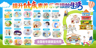 全国老年健康宣传周展板
