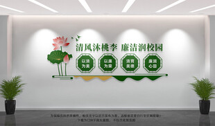 廉洁校园文化墙