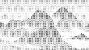 手绘山