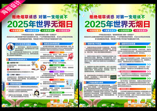 2025年世界无烟日宣传单