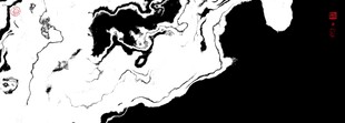 黑白水墨画