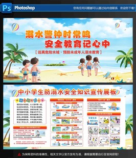 防溺水展板