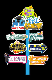 毕业迎宾牌