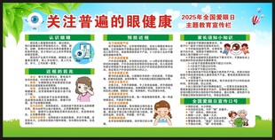 全国爱眼日宣传栏