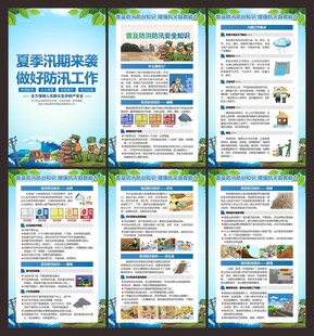 防洪防汛知识展板
