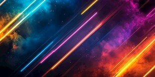 炫彩流光星空背景图