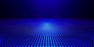 蓝色科技感点状背景空间