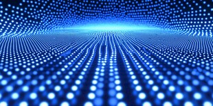 蓝色粒子科技感空间背景