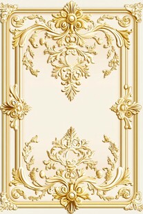 金色欧式奢华花纹装饰框