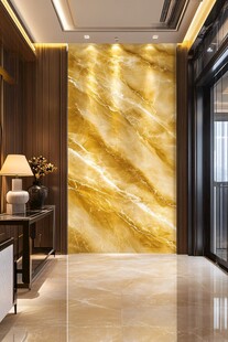 奢华大理石玄关墙面设计