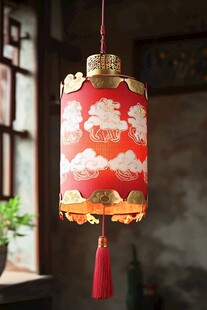 中式传统红灯笼室内悬挂