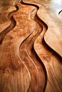 木纹艺术 灵动波浪纹理之美