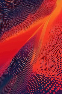 炫彩渐变半调图案背景