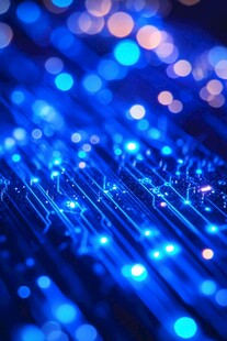 梦幻蓝光光纤科技背景