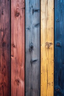 多彩木板拼接纹理背景
