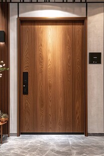 现代简约风格木质入户门
