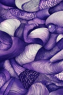 梦幻紫色抽象线条纹理图案