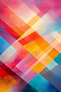 多彩几何拼接抽象背景图