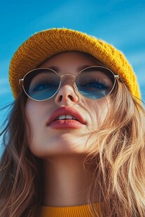 时尚女孩的个性装扮