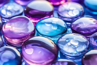 炫彩玻璃珠的梦幻视觉盛宴