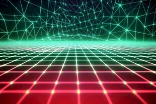 炫彩科技网格背景图