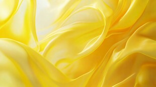 黄色丝绸布料柔美质感