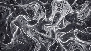 黑白动感线条抽象艺术图案