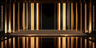 奢华黑金舞台空间设计