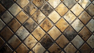 复古方格瓷砖墙面纹理