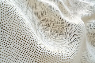 白色镂空织物纹理特写