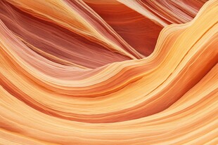 流动橙粉渐变抽象纹理