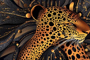 豹纹艺术 神秘猎豹的独特风采