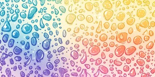 梦幻多彩水滴背景图