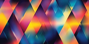 炫彩几何菱形渐变背景图