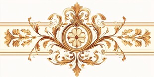 欧式奢华金色花纹装饰图案