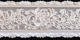精美白色雕花装饰条
